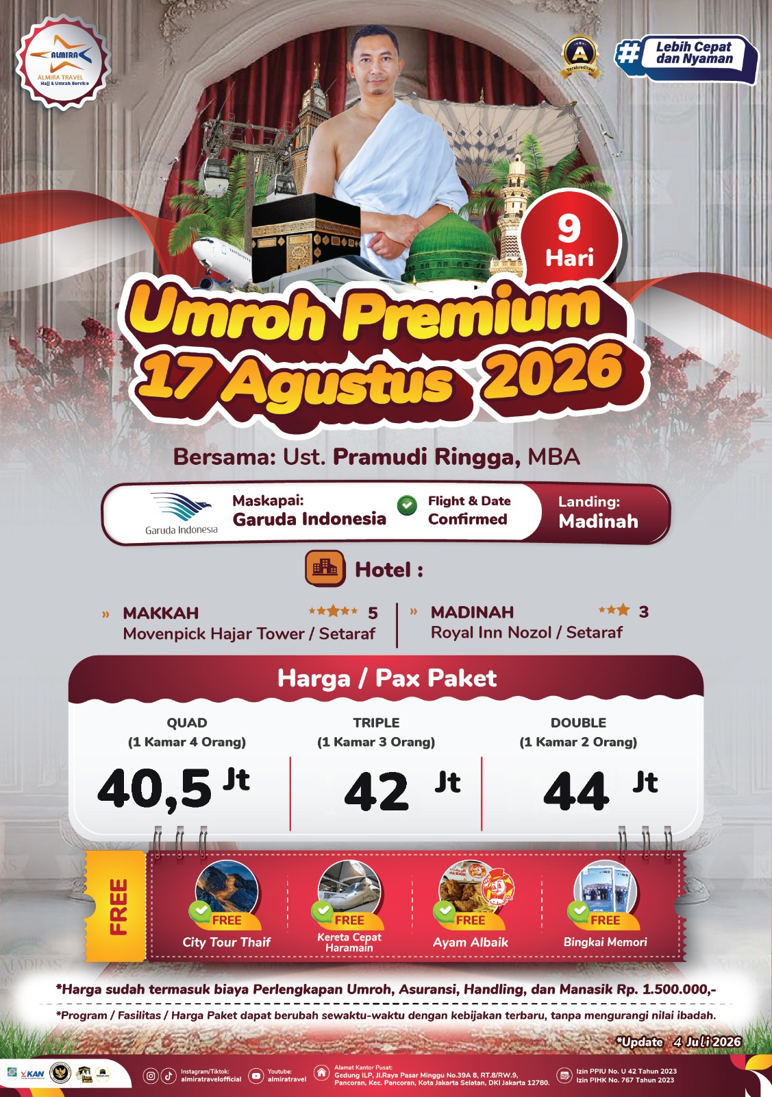 Flyer Umroh Premium 17 Agustus 2026